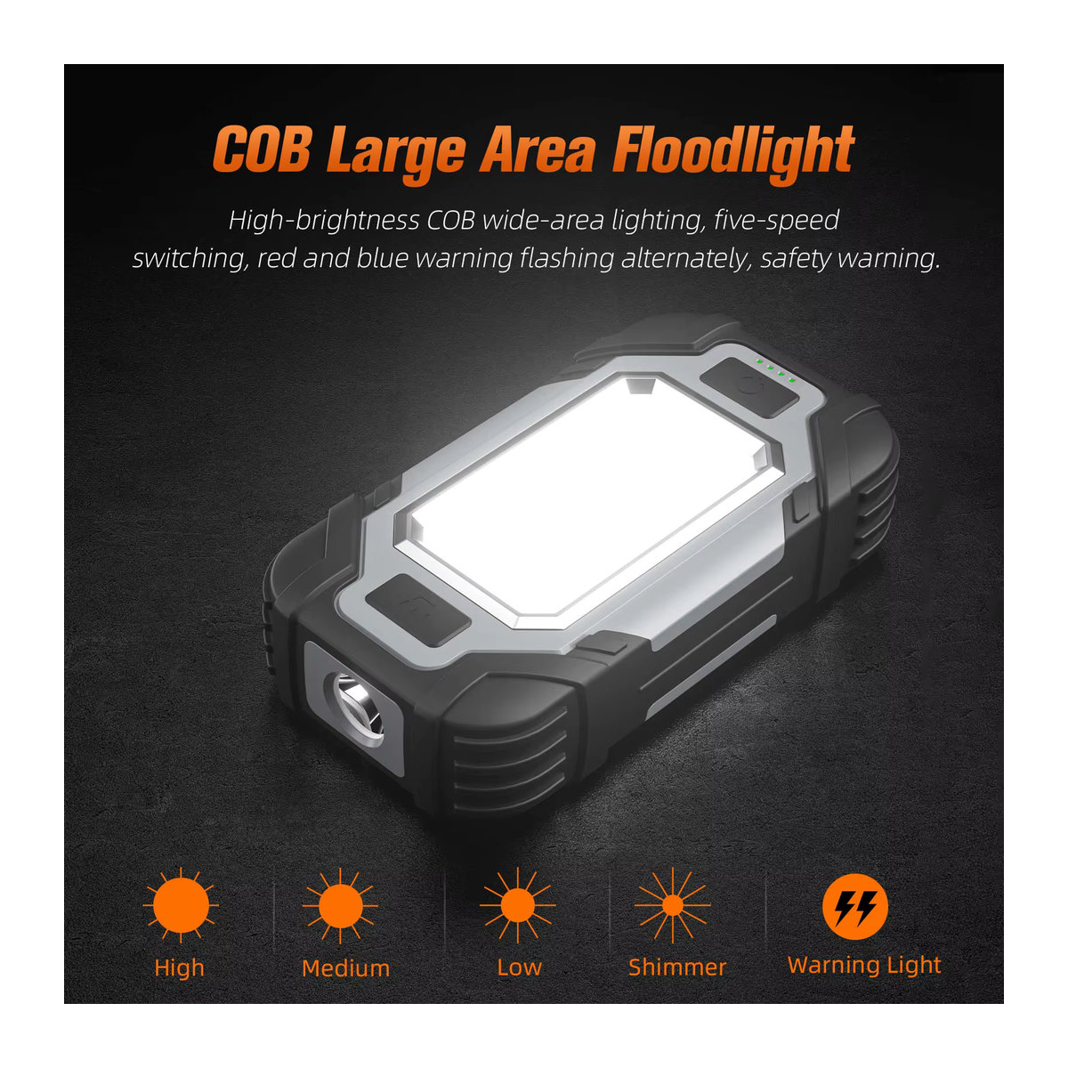 SUPERFIRE X102 Tragbare LED-Arbeitsleuchte mit doppelten Magneten und Powerbank-Funktion zum Aufladen von Mobiltelefonen - Bild 5