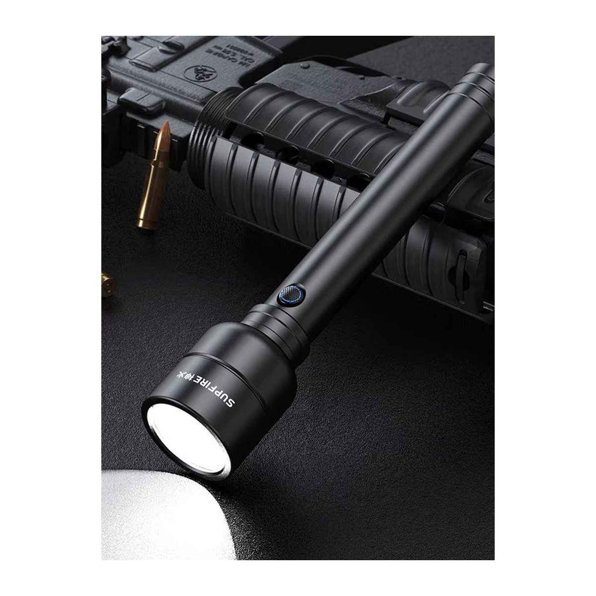 SUPERFIRE Y16 Wiederaufladbare LED-Taschenlampe mit 1660 Lumen, USB-C, Wasserdichtes taktisches Licht für Outdoor und Camping - Bild 4
