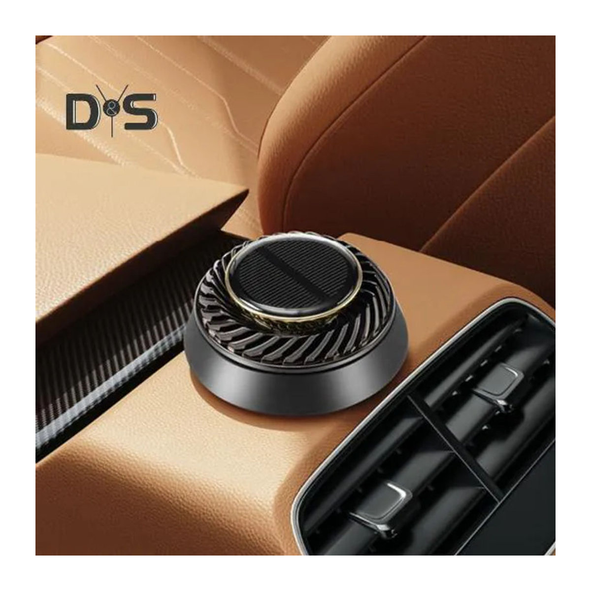 Superway Solar-Auto-Lufterfrischer mit automatischer Drehung, Aromatherapie-Diffusor und Luftreinigung, Farbe Schwarz, Duft Ocean Breeze - Bild 7