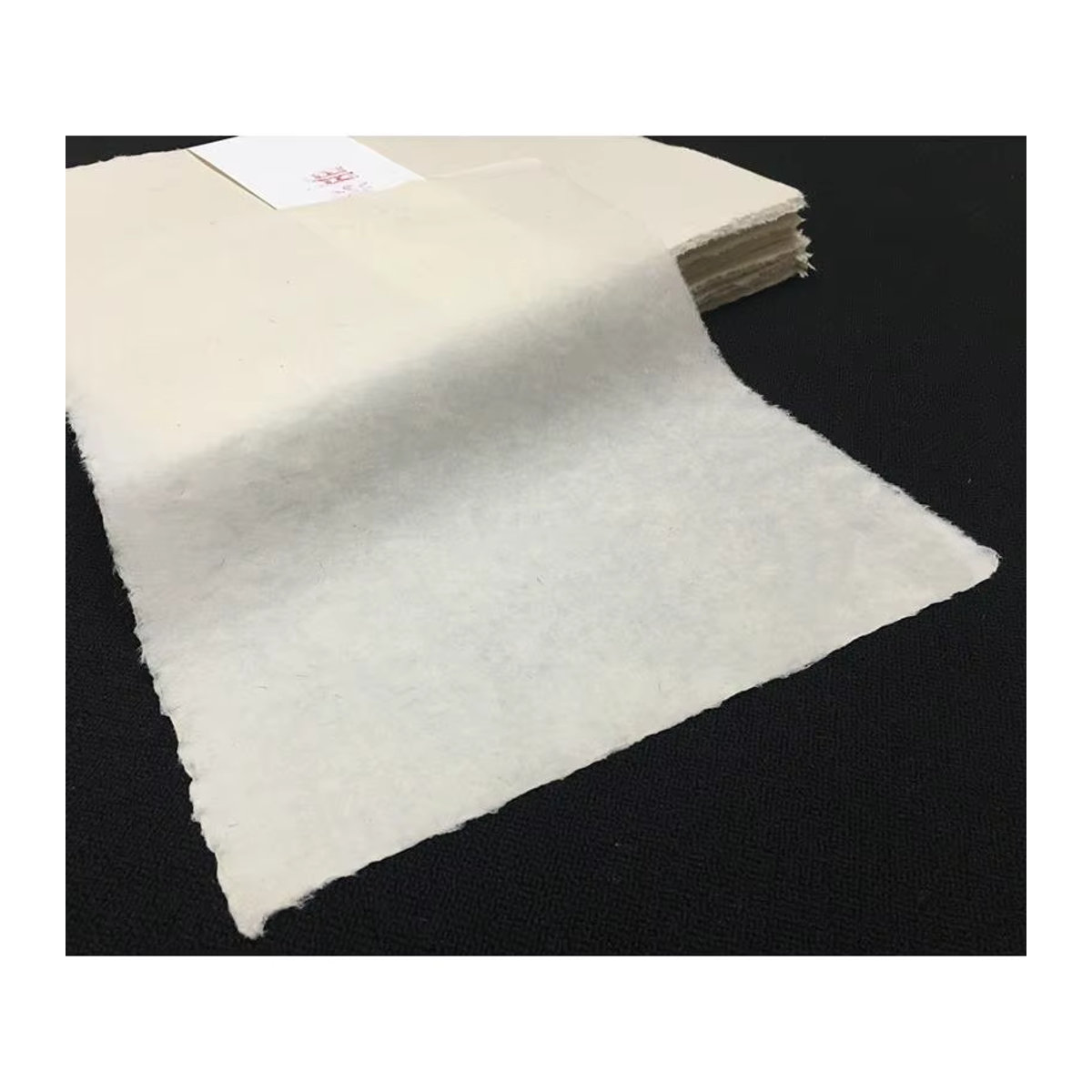 Suvtoper Handgemachtes Chinesisches Maulbeerpapier in Beige für Kalligraphie und Malerei im Vintage-Stil - Bild 2