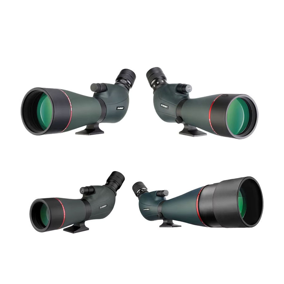 SVBONY ED Spektiv SV406/SV406P Dual-Fokus in Schwarz, IPX7 wasserdicht für Vogelbeobachtung und Bogenschießen - Bild 4