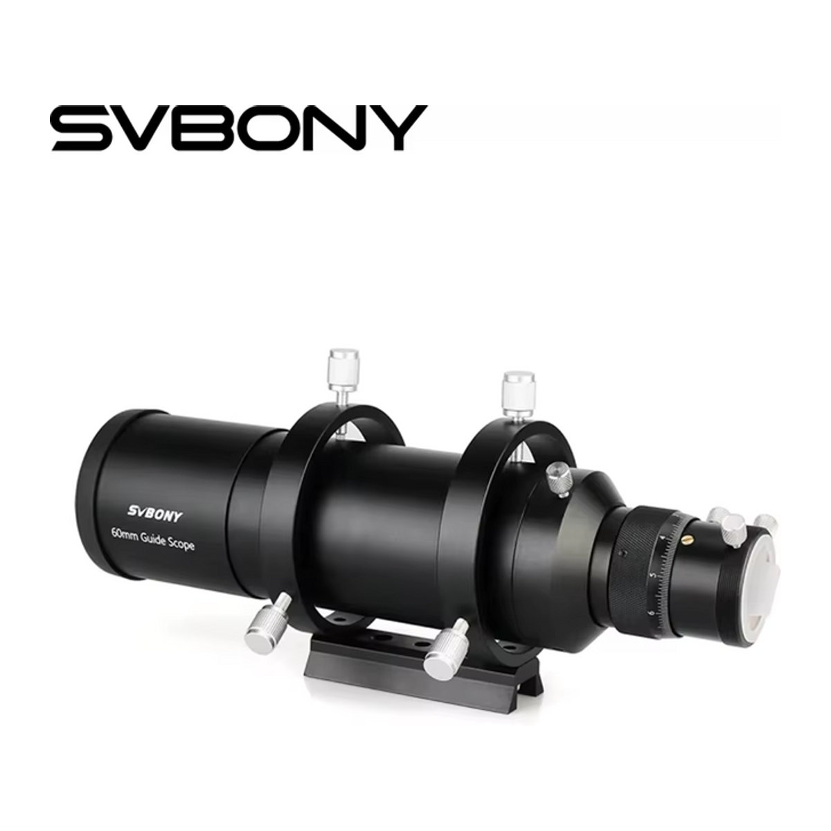 Svbony SV106 Mehrzweck-Teleskop-Sucherfernrohr in Schwarz mit 50 mm oder 60 mm Öffnung und 1,25 Zoll doppeltem Spiralfokus - Bild 1