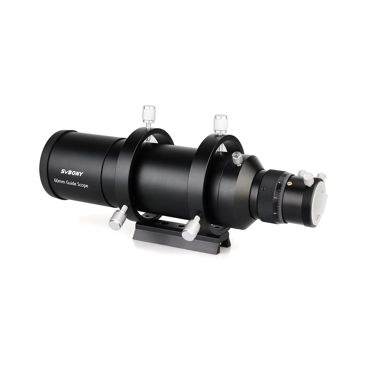 Svbony SV106 Mehrzweck-Teleskop-Sucherfernrohr in Schwarz mit 50 mm oder 60 mm Öffnung und 1,25 Zoll doppeltem Spiralfokus - Bild 2