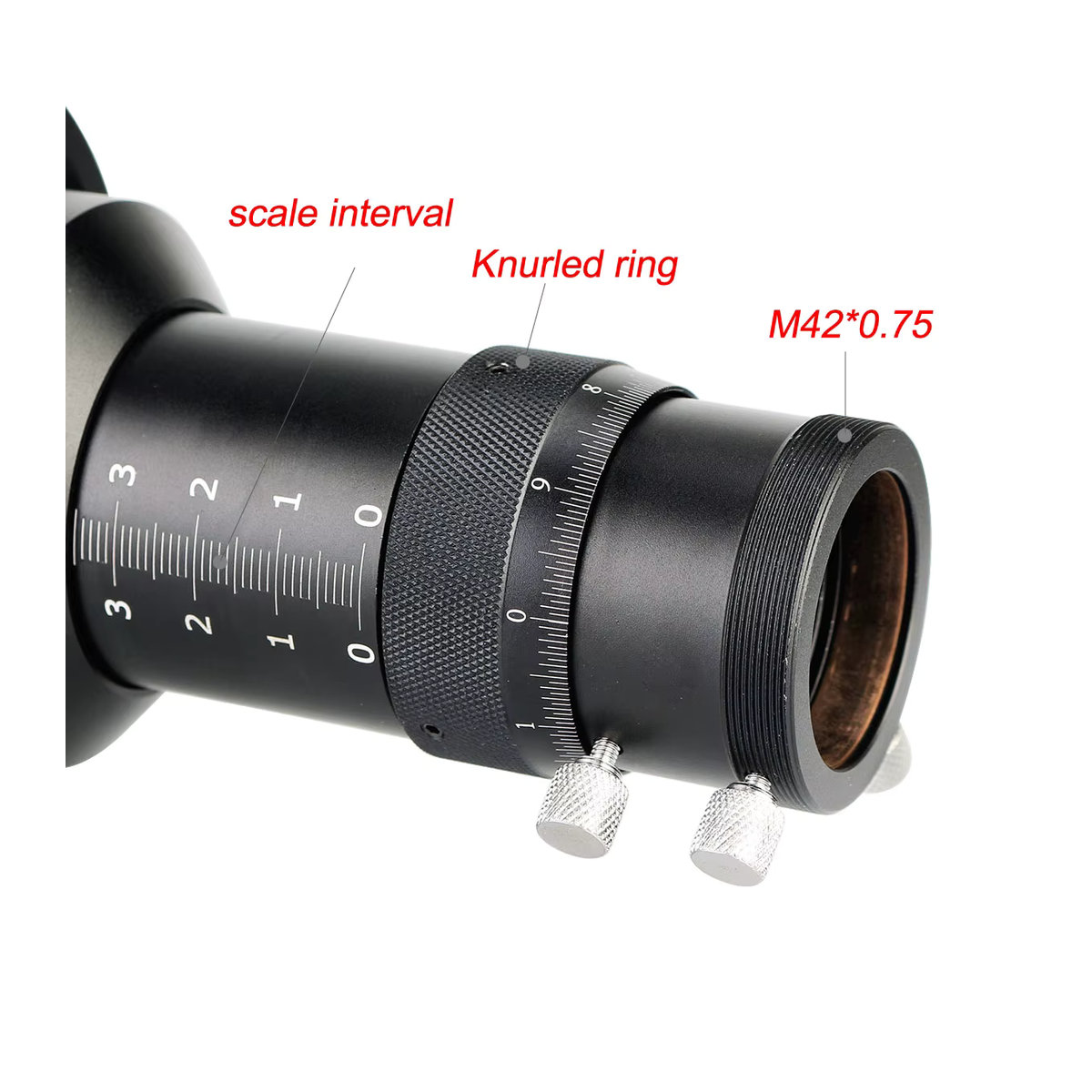 Svbony SV106 Mehrzweck-Teleskop-Sucherfernrohr in Schwarz mit 50 mm oder 60 mm Öffnung und 1,25 Zoll doppeltem Spiralfokus - Bild 4