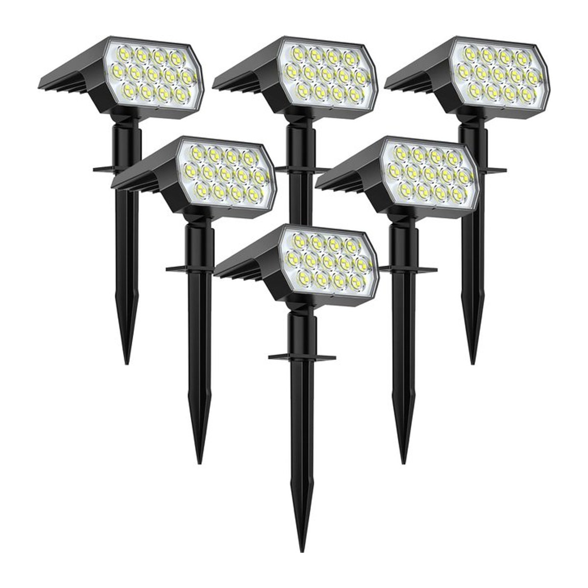 Swiatla Solarleuchte für den Außenbereich in Schwarz mit LED und IP65 Wasserdichtigkeit für Garten und Hof - Bild 1