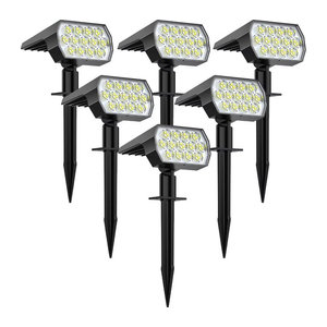 Swiatla Solarleuchte mit 52 LED in Schwarz, IP65 wasserdicht, moderne Landschaftsbeleuchtung für Garten und Außenbereich