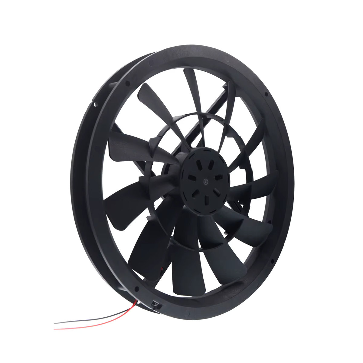 SXDOOL PC-Gehäuselüfter Schwarz, 12V, 120 CFM, leise 40 dBA, Doppelkugellager mit Molex-Anschluss und 25 cm Grill - Bild 2