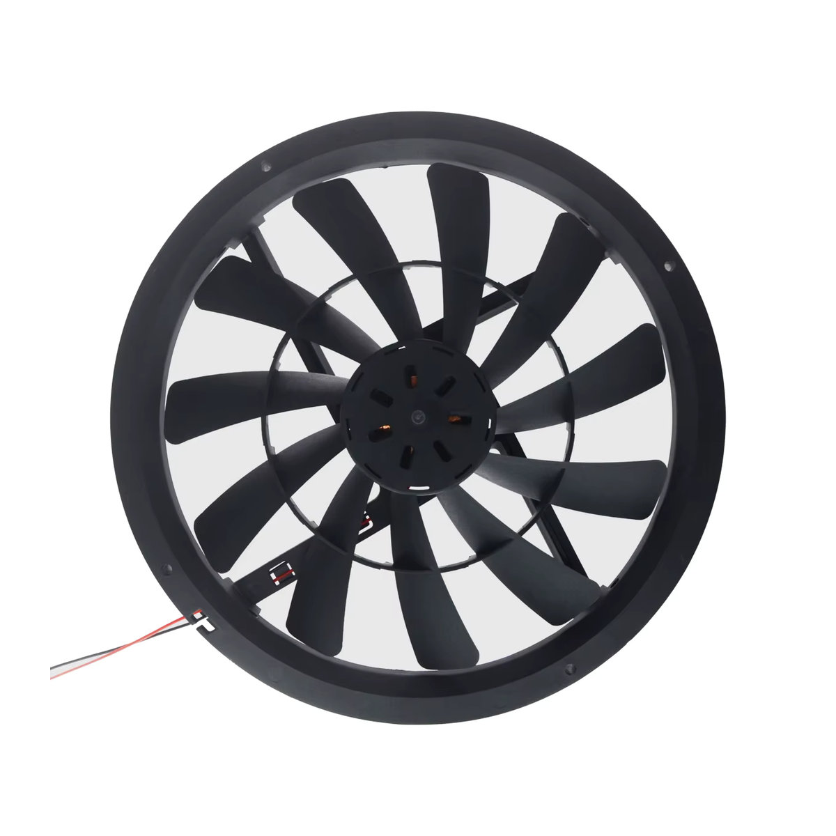 SXDOOL PC-Gehäuselüfter Schwarz, 12V, 120 CFM, leise 40 dBA, Doppelkugellager mit Molex-Anschluss und 25 cm Grill - Bild 4