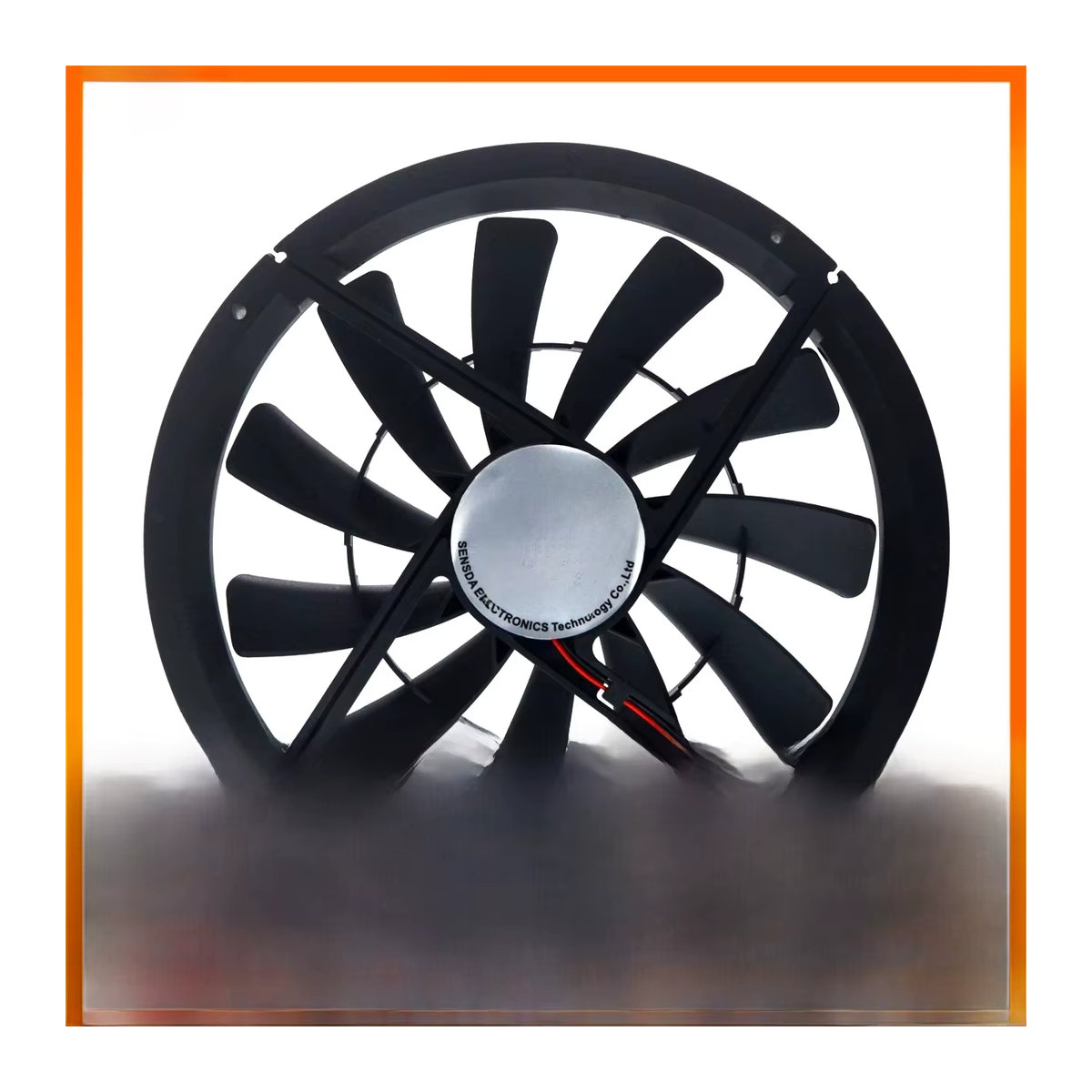 SXDOOL PC-Gehäuselüfter Schwarz, 12V, 120 CFM, leise 40 dBA, Doppelkugellager mit Molex-Anschluss und 25 cm Grill - Bild 7