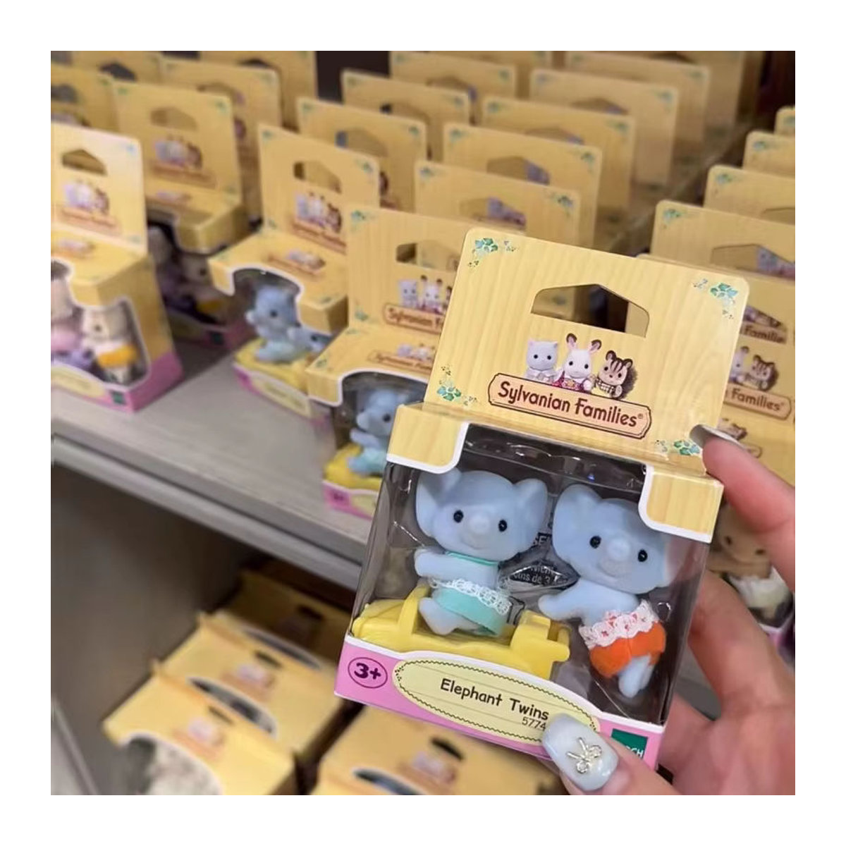 Sylvanian Families Ternurines Sunny Elephant Rabbit Twins Mini Figuren Set, mehrfarbig - Bild 5