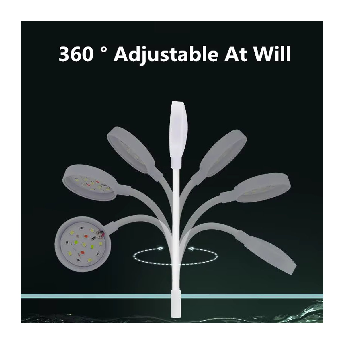 SZKOSTON USB LED Aquarium Licht 3W 5V Wasserdichte Unterwasser Beleuchtung für Mini Aquarien - Bild 2