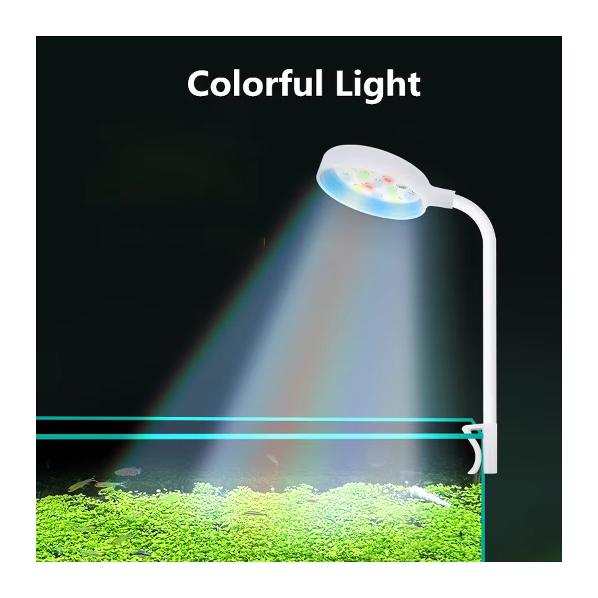 SZKOSTON USB LED Aquarium Licht 3W 5V Wasserdichte Unterwasser Beleuchtung für Mini Aquarien - Bild 3