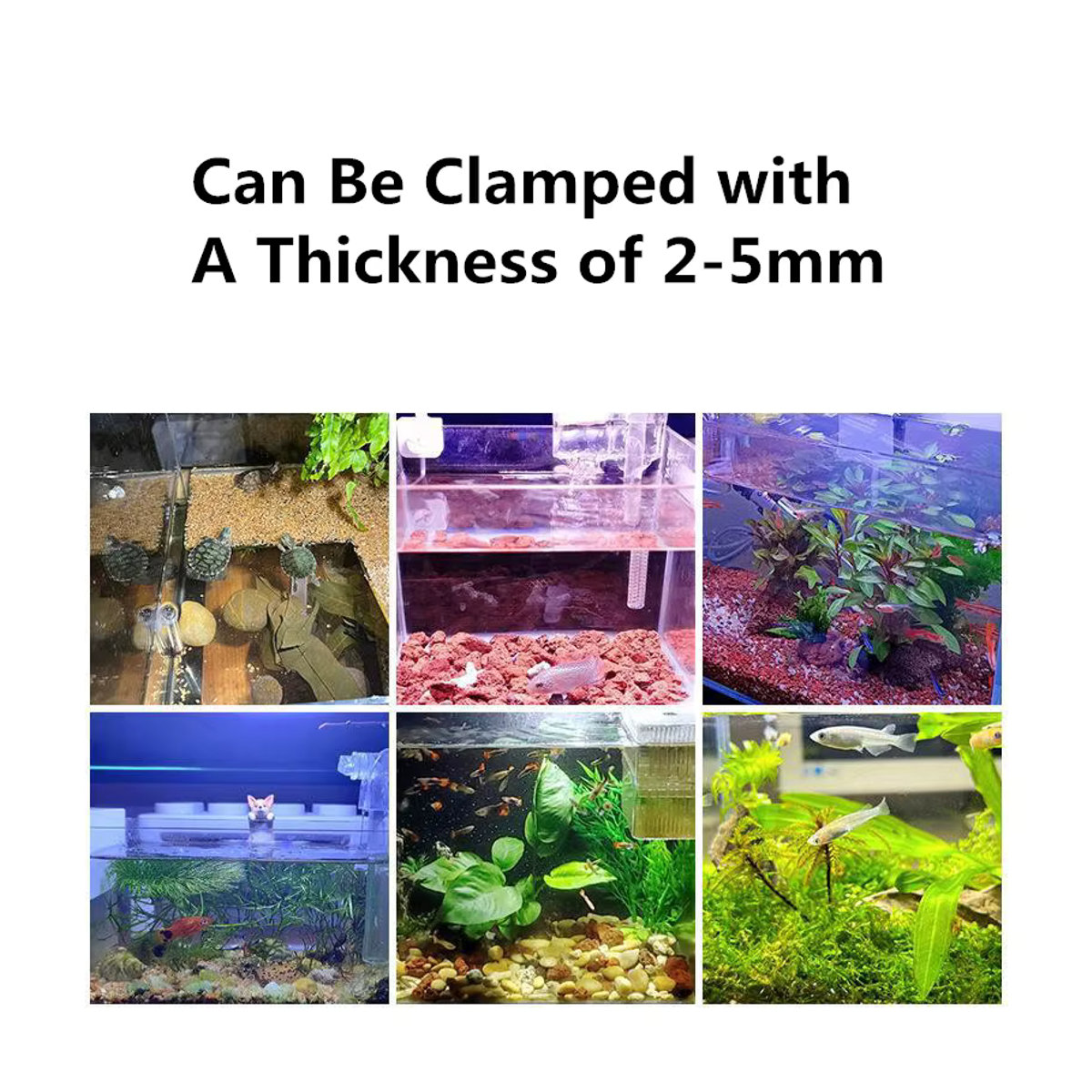SZKOSTON USB LED Aquarium Licht 3W 5V Wasserdichte Unterwasser Beleuchtung für Mini Aquarien - Bild 5