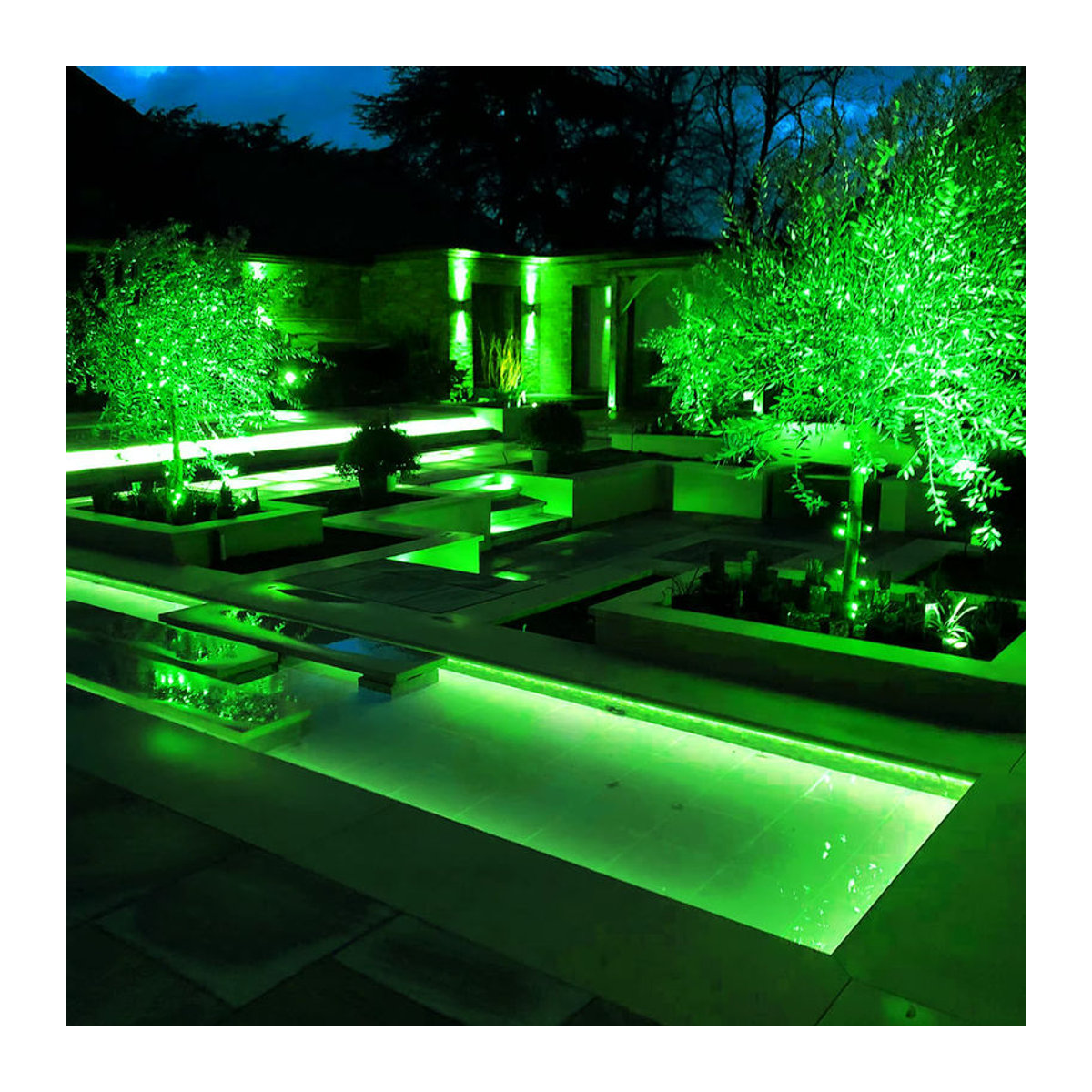 T-SUNRISE Solar-LED-Außenstrahler in Grün und Schwarz, minimalistisches Solar-Gartenlicht mit IP65 Wasserdichtigkeit - Bild 5