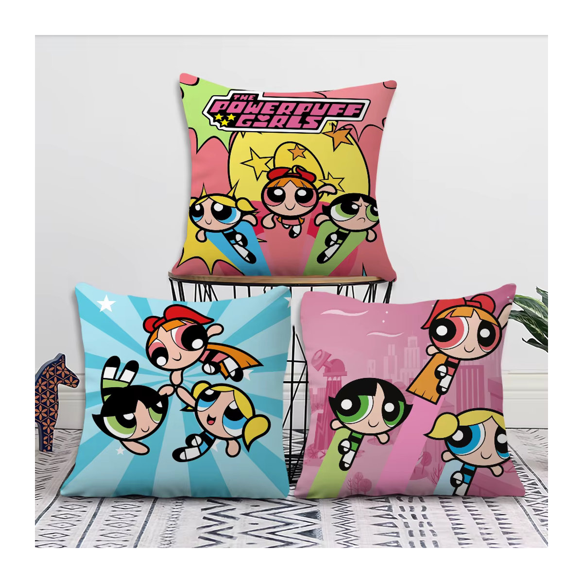 T-The Powerpuff Girls Kissenbezug mehrfarbig für Sofa und Wohnzimmer - Bild 3