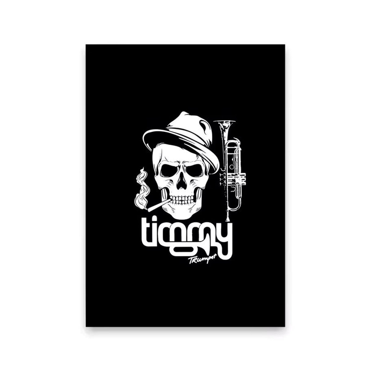 T-TIMMY TRUMPET DJ-Poster aus PVC in Schwarz, selbstklebende und wasserdichte Wandkunst im Hochformat für dein Zuhause oder Büro - Bild 4