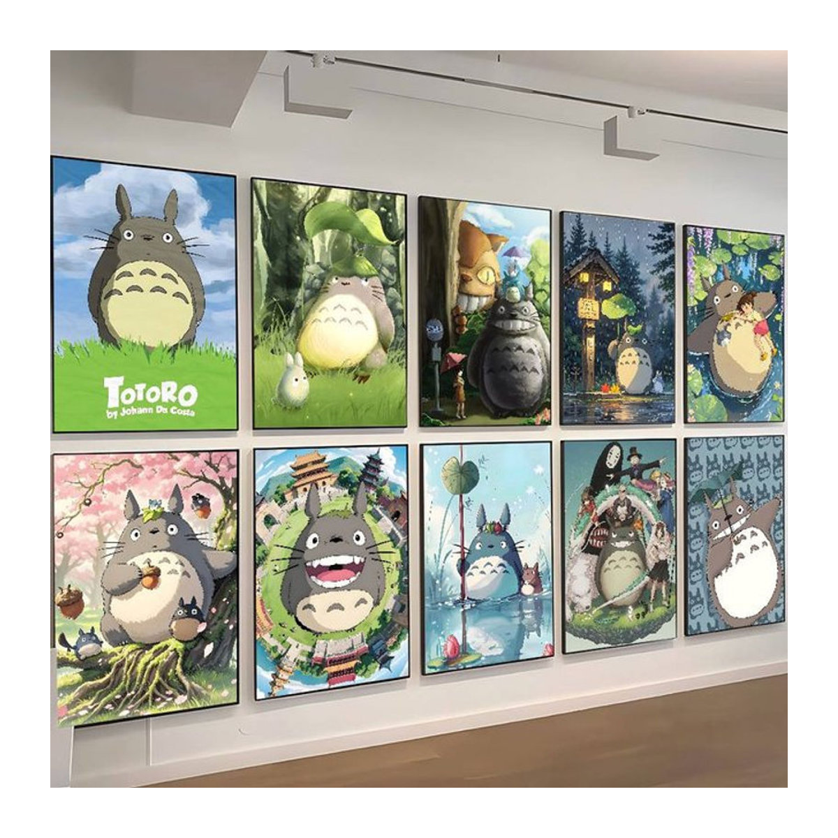 T-Totoro Posterdruck Motiv Tiere mehrfarbig als Wandkunst Dekoration für dein Zimmer oder Büro - Bild 1
