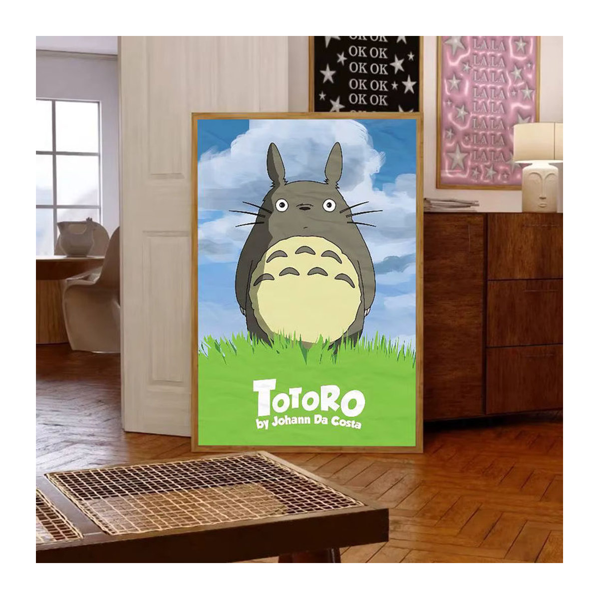 T-Totoro Posterdruck Motiv Tiere mehrfarbig als Wandkunst Dekoration für dein Zimmer oder Büro - Bild 3