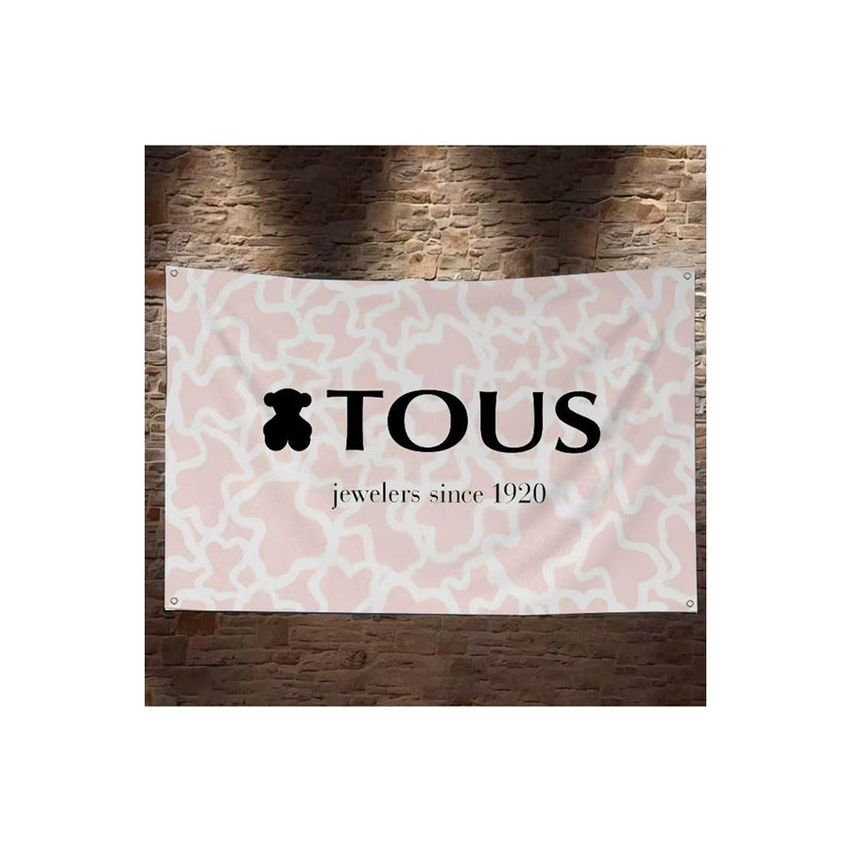 T-TOUSes Banner mit Tier-Motiven in Rosa als hängende Outdoor Party Dekoration aus Textil - Bild 7