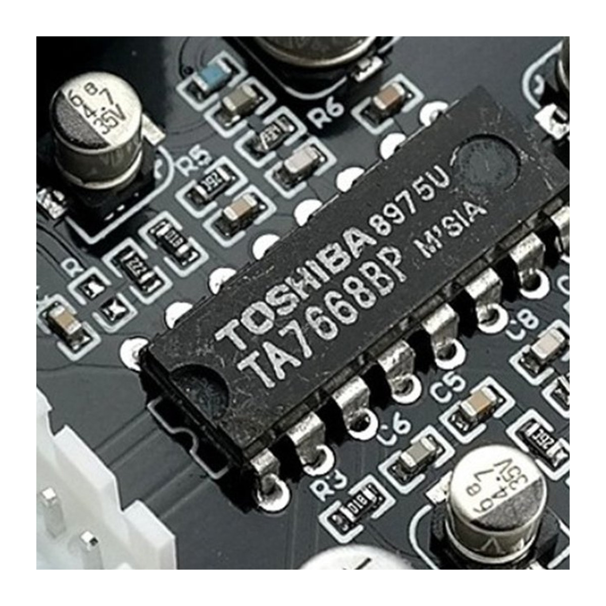 TA7668 Bandantrieb Vorverstärker für Audio Recorder und DIY Desktop Radio, Schwarz - Bild 1