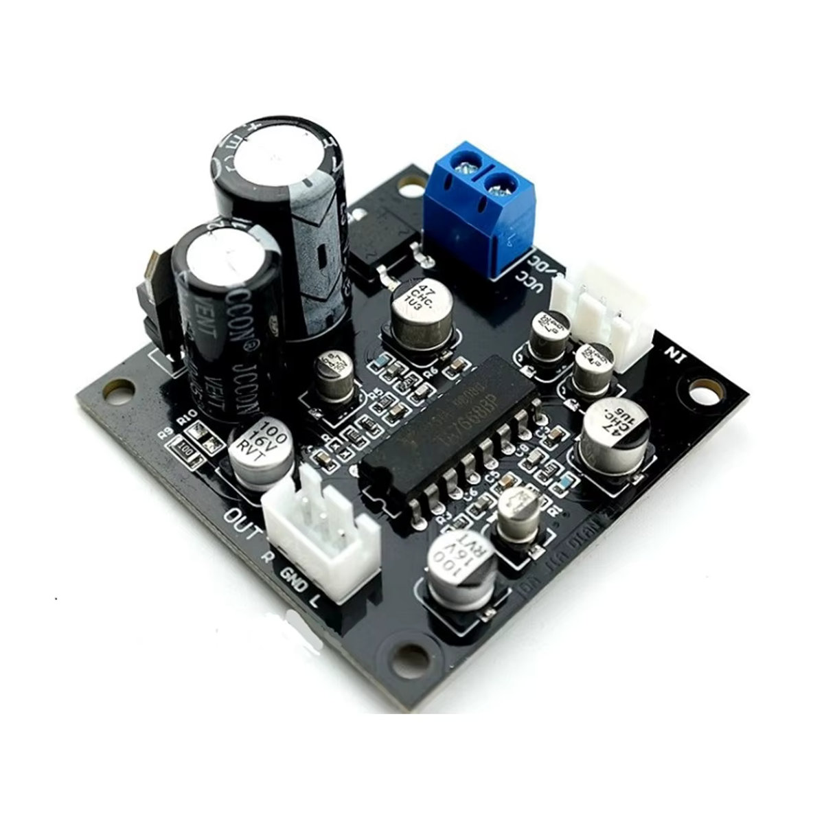 TA7668 Bandantrieb Vorverstärker für Audio Recorder und DIY Desktop Radio, Schwarz - Bild 2