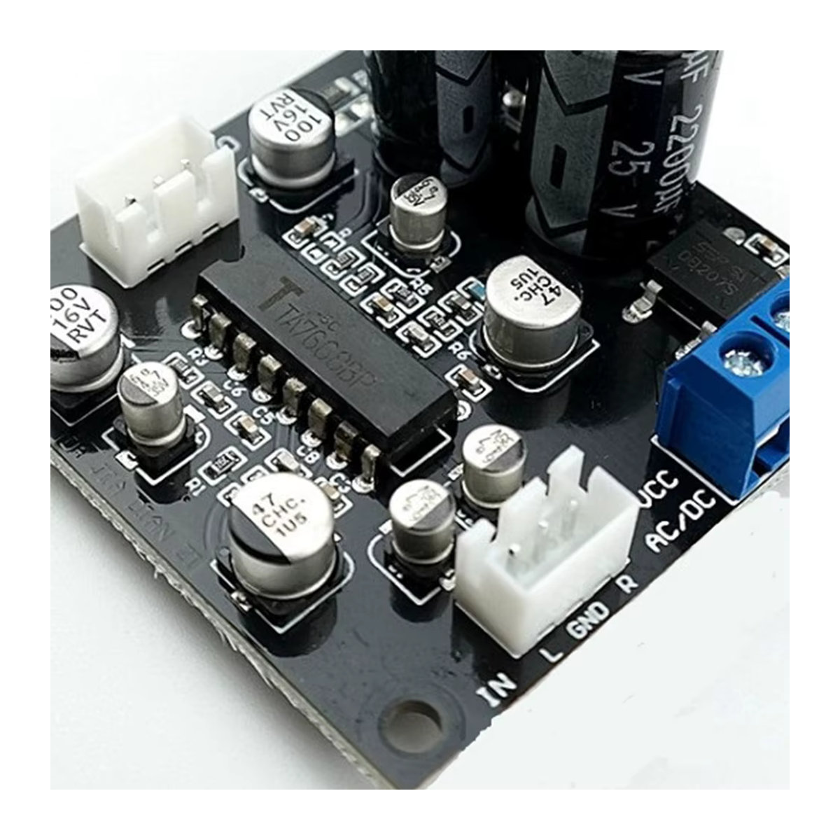 TA7668 Bandantrieb Vorverstärker für Audio Recorder und DIY Desktop Radio, Schwarz - Bild 4