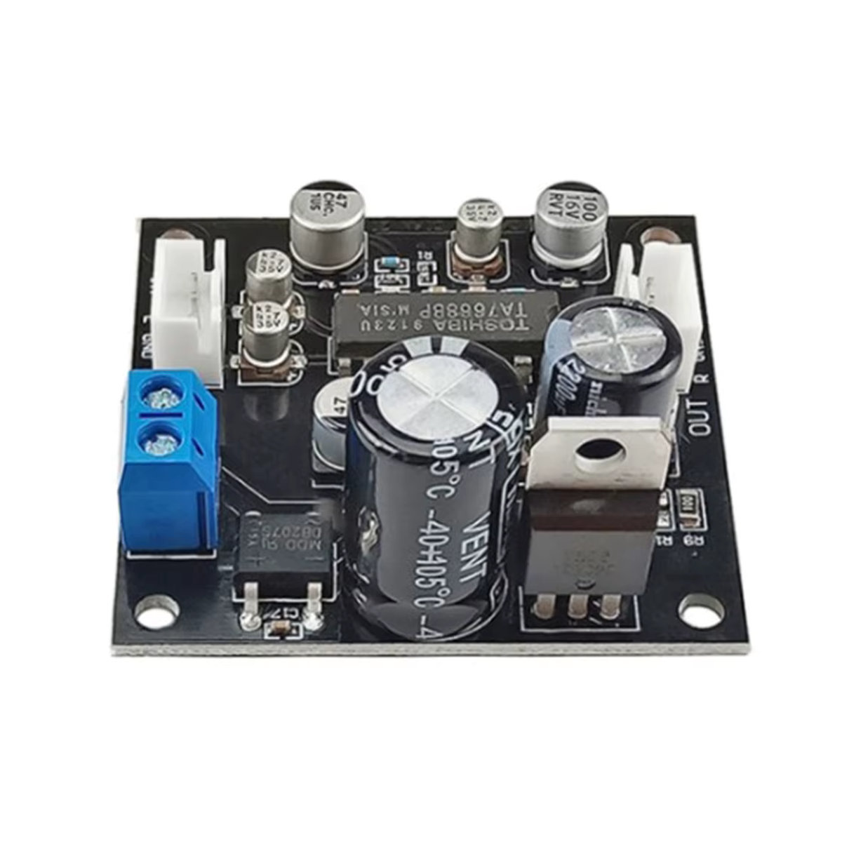 TA7668 Bandantrieb Vorverstärker für Audio Recorder und DIY Desktop Radio, Schwarz - Bild 5