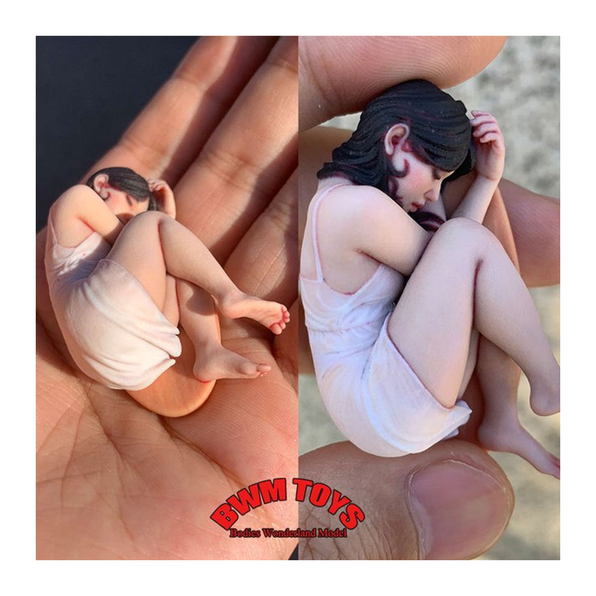 Taholicy Miniatur Weibliche Soldatin Skulptur in 1/16 und 1/18 Skala, Mehrfarbige Kunstharz Figur für Desktop und Sammlung - Bild 1
