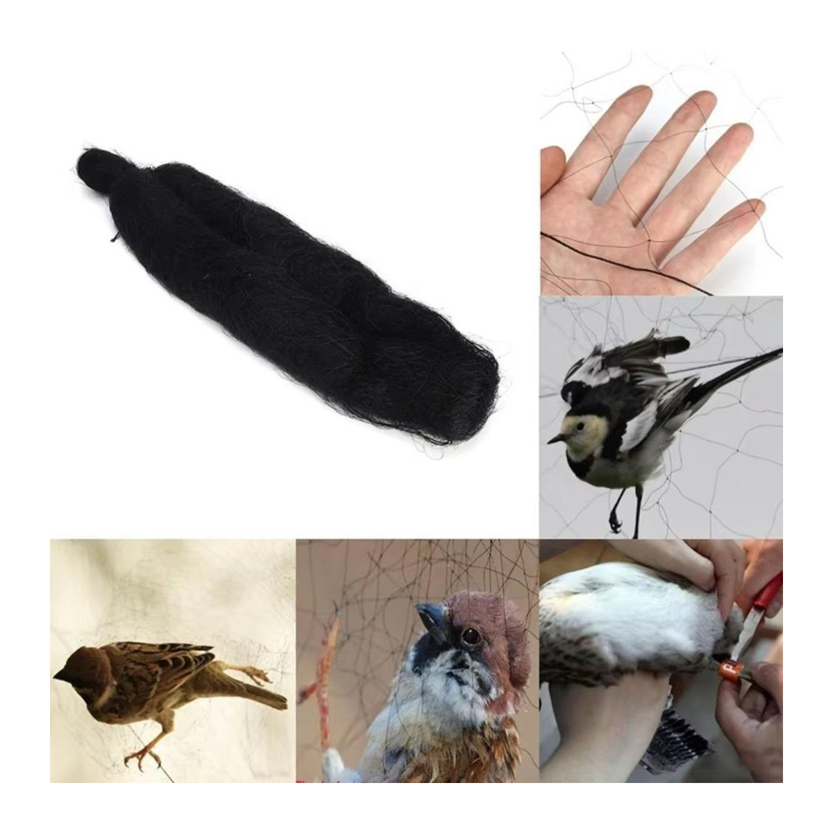 taihaowan Vogelschutznetz aus Kunststoff zur Schädlingsbekämpfung B: 3 m, H: 8 m - Bild 7