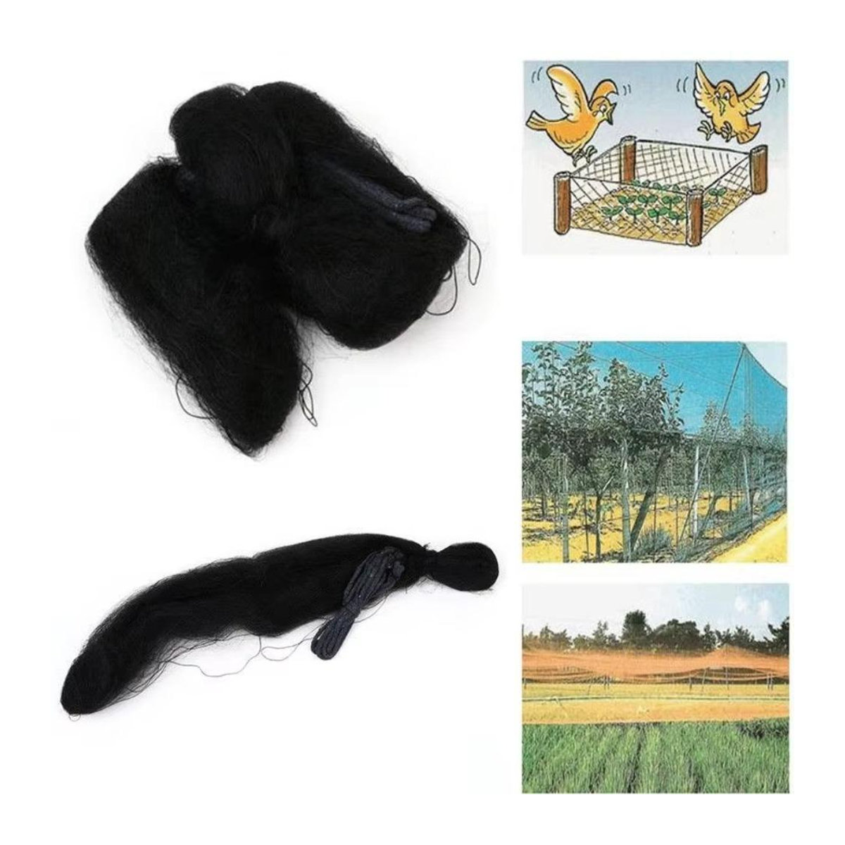 taihaowan Vogelschutznetz aus Kunststoff zur Schädlingsbekämpfung B: 3 m, H: 8 m - Bild 9