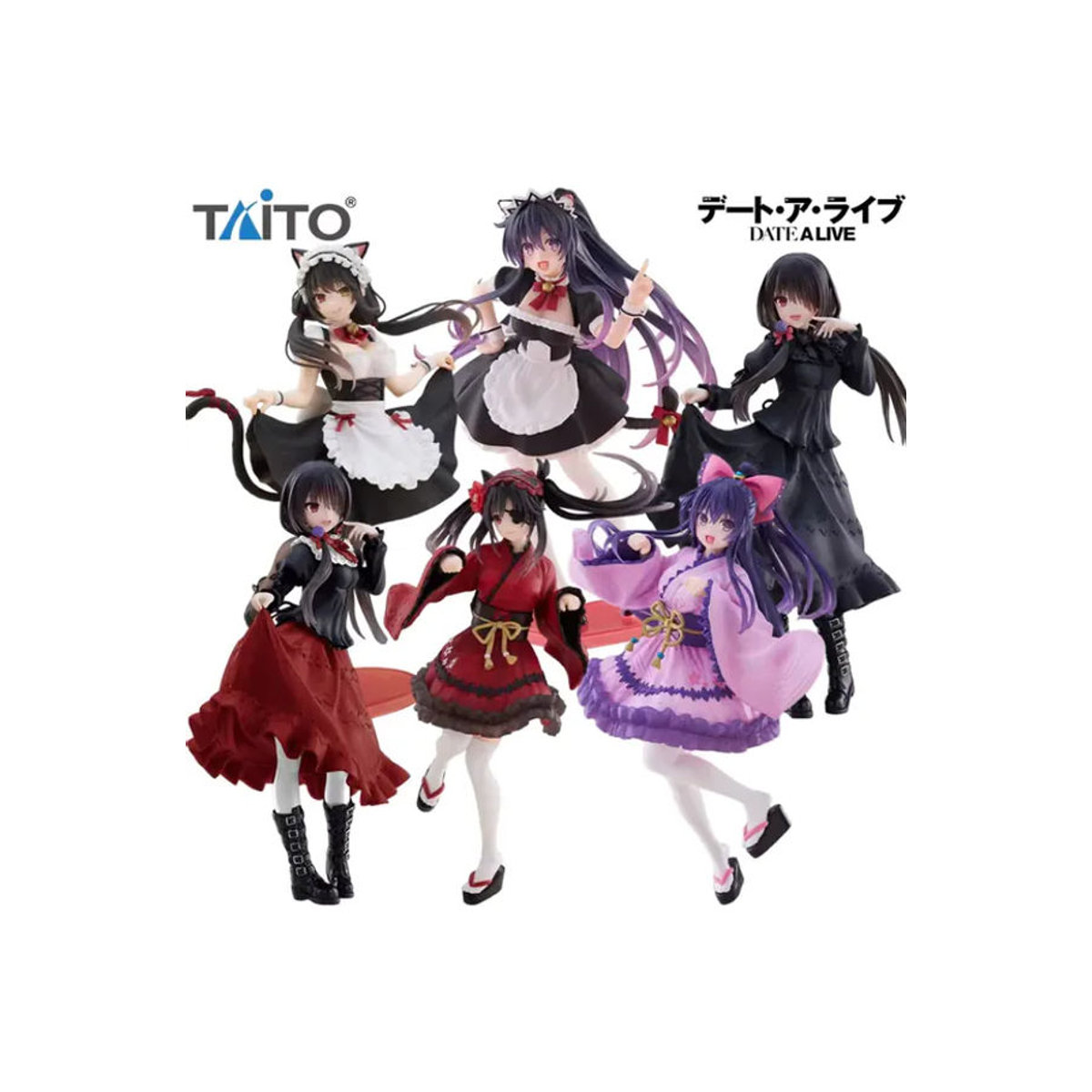 TAiTO Coreful Date A Live Anime-Figuren Yatogami Tohka und Tokisaki Kurumi, mehrfarbige Sammlerfiguren aus Kunststoff - Bild 5