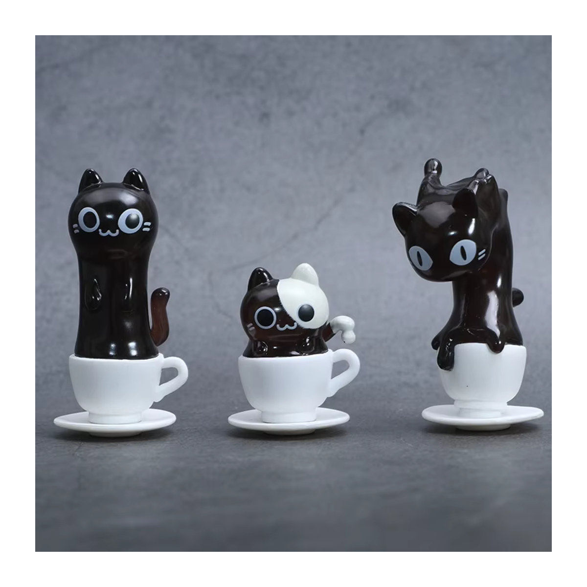 TAKARA TOMY Katzen-Blindbox mit 6 Kaffeetassen-Figuren aus Keramik, mehrfarbig, Sammlerstücke für Katzenliebhaber - Bild 2
