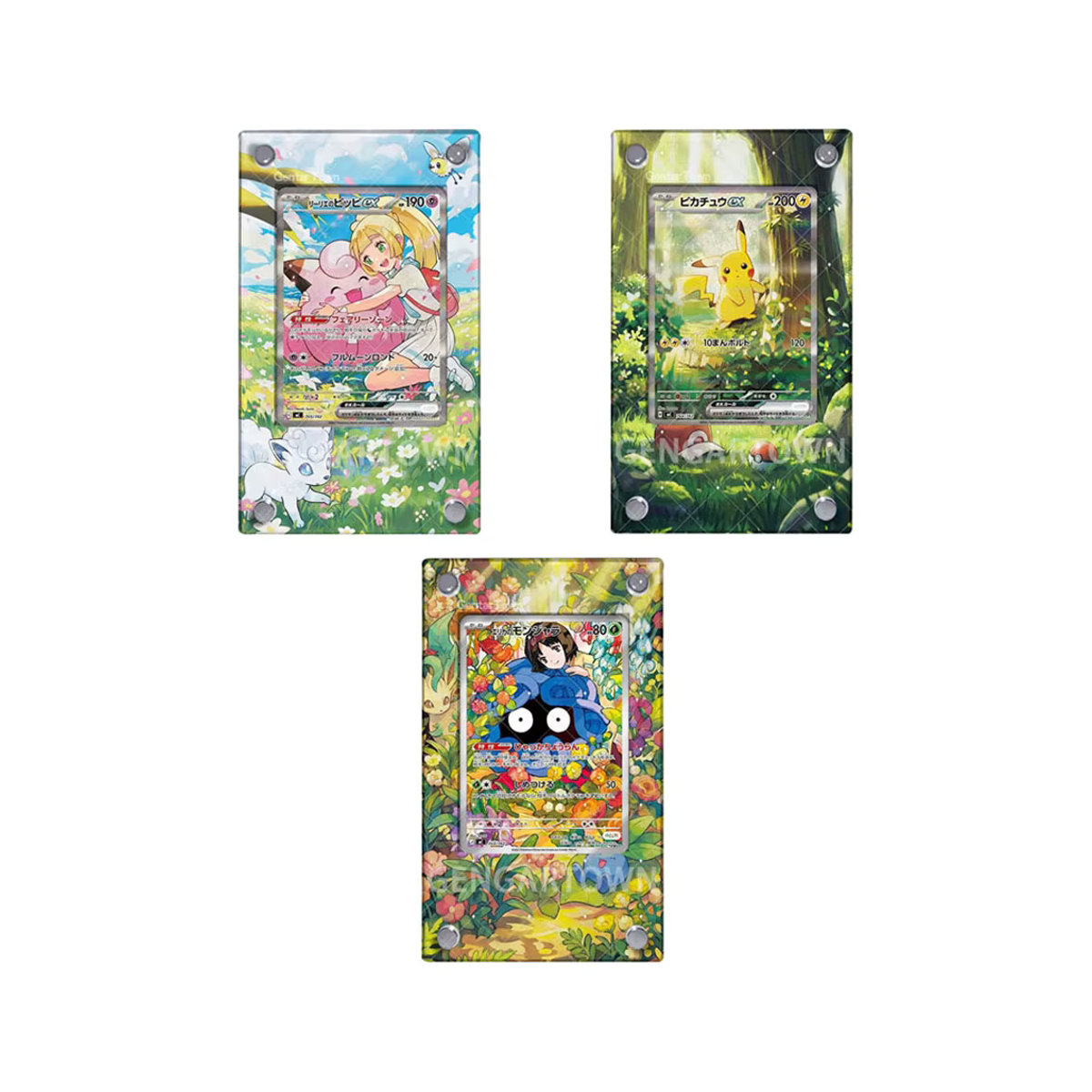 TAKARA TOMY Pocket Monster Kartenständer Anime Classic Game Clefairy Erika Collection Acryl Fotorahmen mehrfarbig - Bild 3