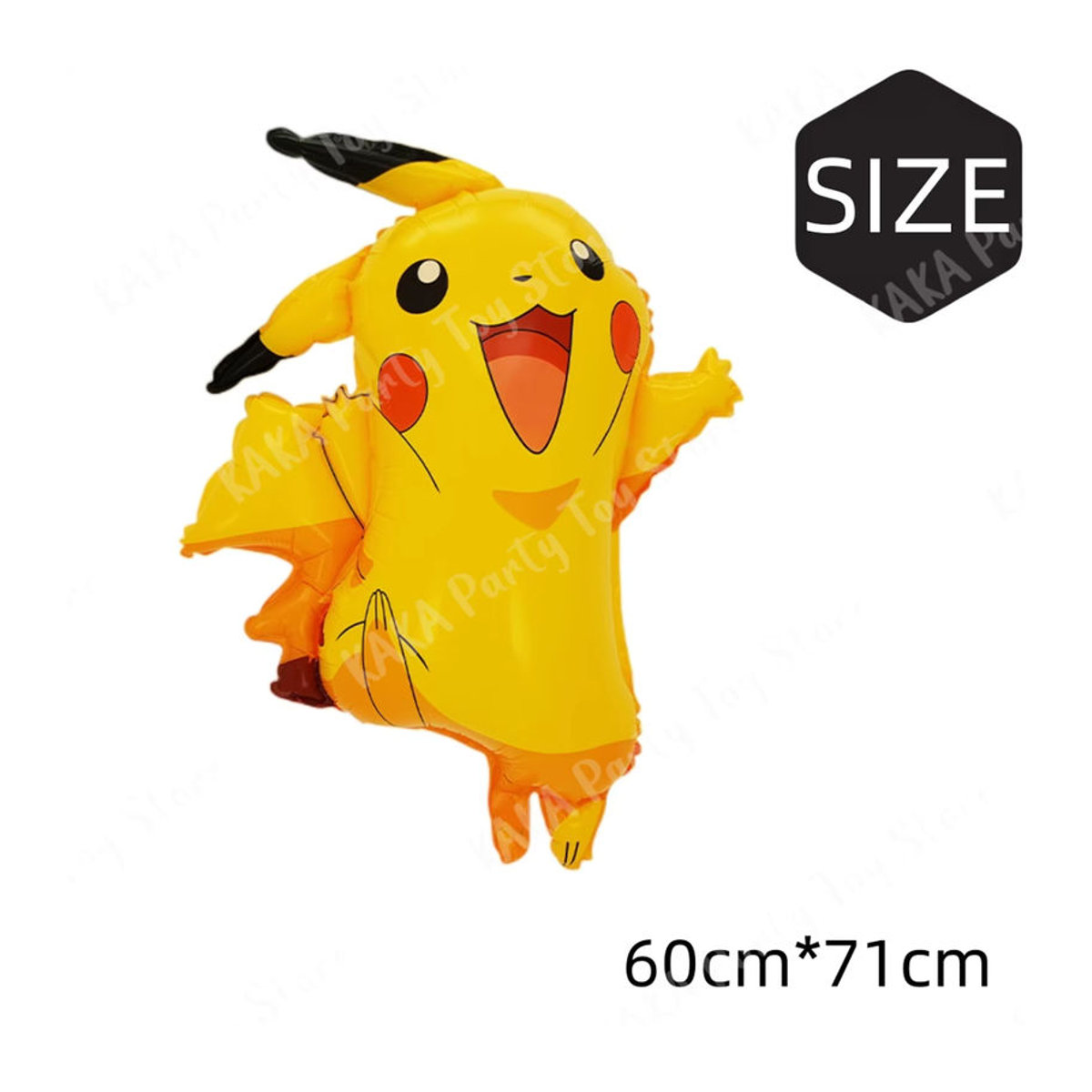 TAKARA TOMY Pokemon Ballon Set mit Pikachu und Charmander, 5-teiliges mehrfarbiges Aluminium-Folienballon-Set für Kindergeburtstage und Anime-Partys - Bild 3