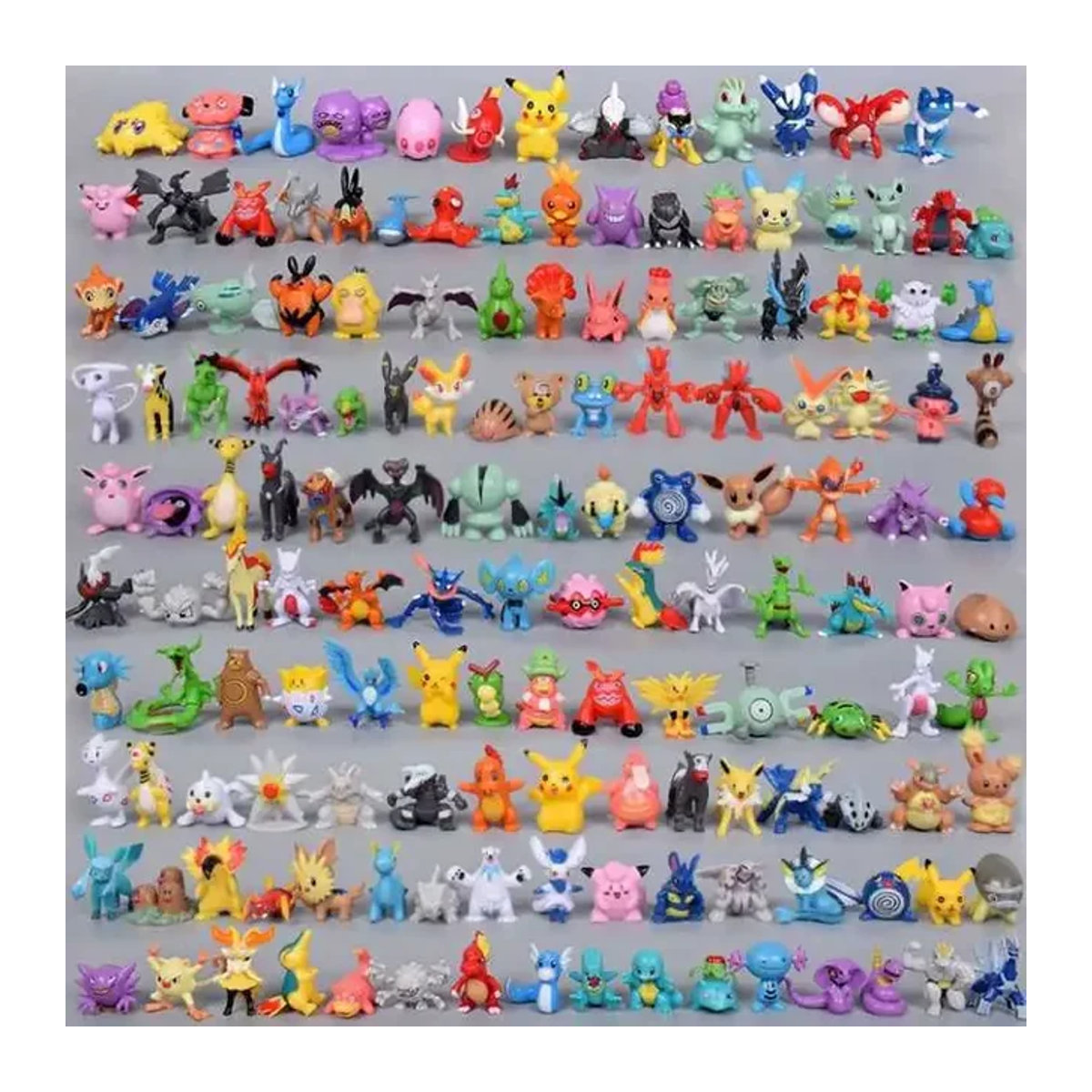 TAKARA TOMY Pokemon Figuren Set mit Pikachu und Anime-Modellen, mehrfarbig, Kunststoff, Größe: 2-3 cm - Bild 1