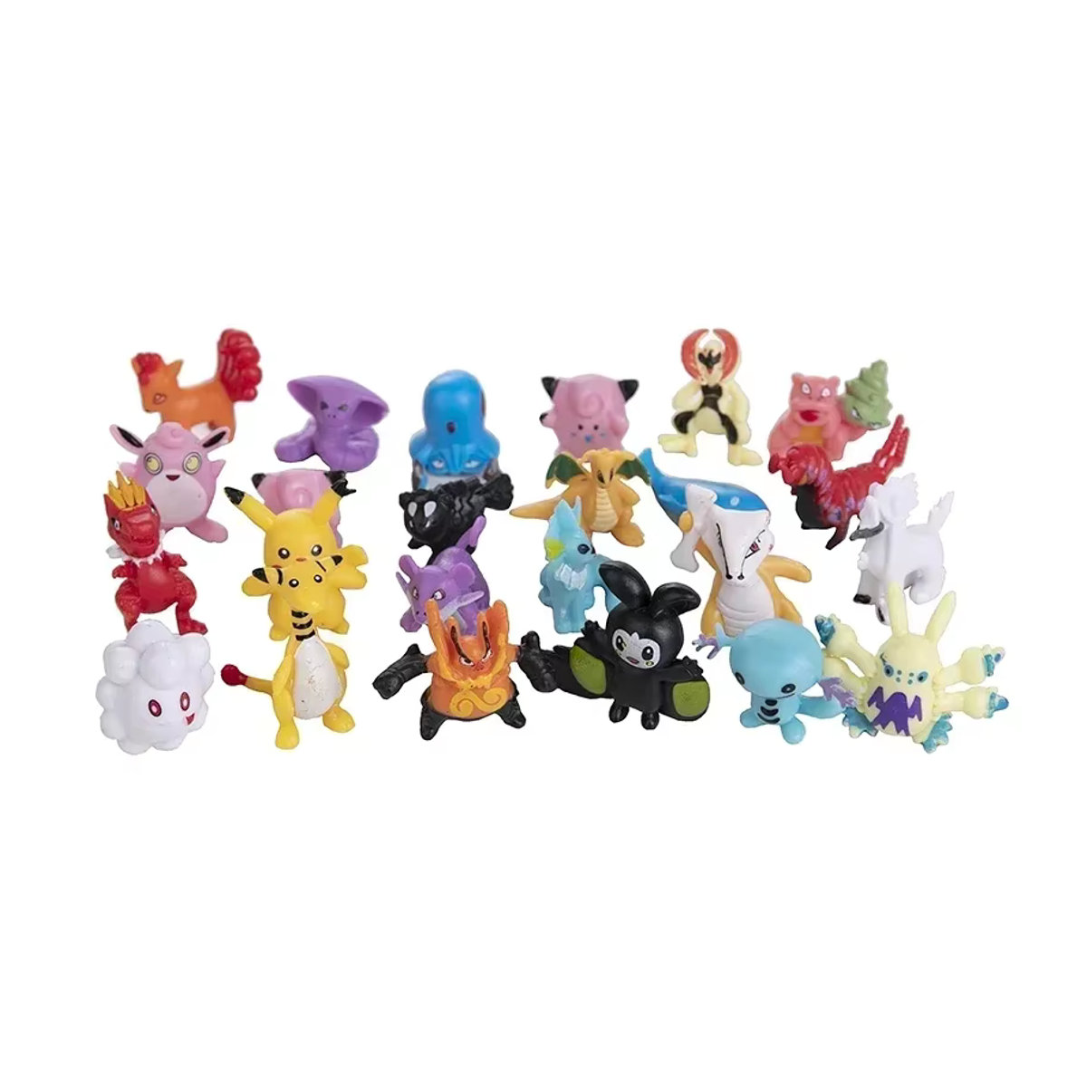 TAKARA TOMY Pokemon Figuren Set mit Pikachu und Anime-Modellen, mehrfarbig, Kunststoff, Größe: 2-3 cm - Bild 3