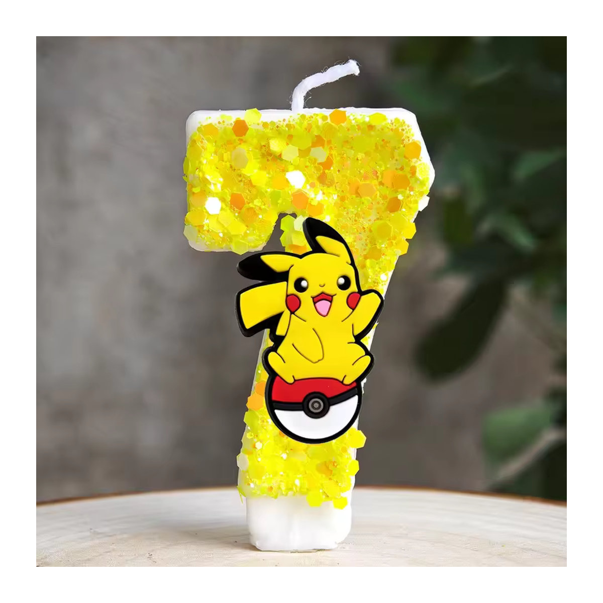 TAKARA TOMY Pokemon Pikachu Geburtstagskerze in Gelb als Tortendekoration für Kinder - Bild 3