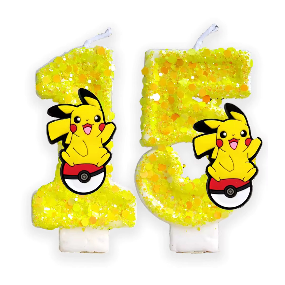 TAKARA TOMY Pokemon Pikachu Geburtstagskerze in Gelb als Tortendekoration für Kinder - Bild 5