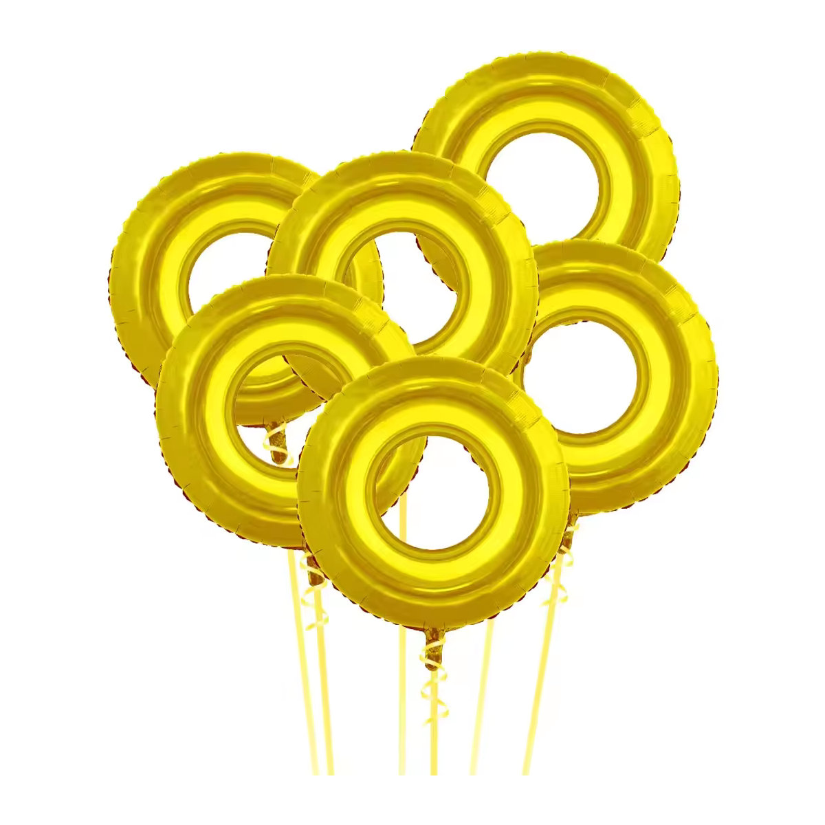 TAKARA TOMY Sonic Goldene Kreisförmige Folienballons für Geburtstagsparty-Dekorationen, Gold - Bild 2
