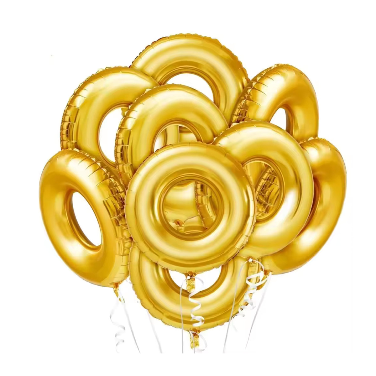 TAKARA TOMY Sonic Goldene Kreisförmige Folienballons für Geburtstagsparty-Dekorationen, Gold - Bild 3