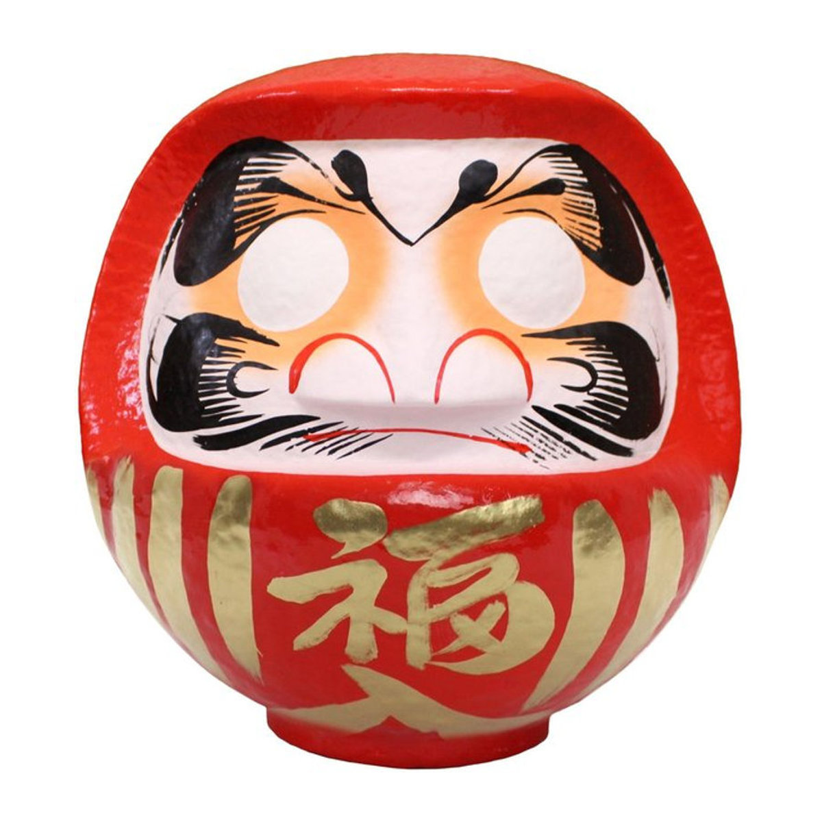 Takasaki Daruma Dekofigur für Hochzeiten, Rot, Keramik, B/T/H: 15 x 14 x 17 cm - Bild 1