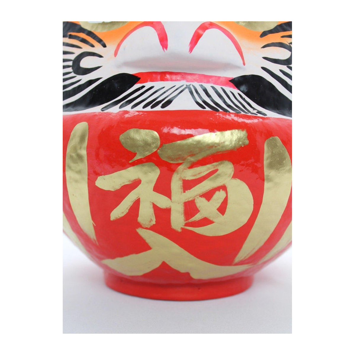 Takasaki Daruma Dekofigur für Hochzeiten, Rot, Keramik, B/T/H: 15 x 14 x 17 cm - Bild 2