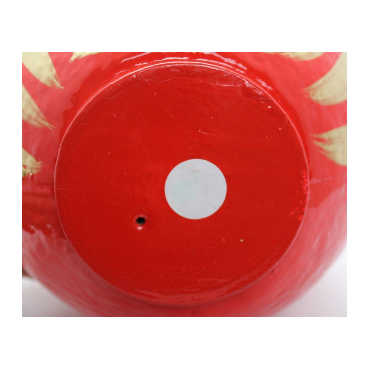 Takasaki Daruma Dekofigur für Hochzeiten, Rot, Keramik, B/T/H: 15 x 14 x 17 cm - Bild 4