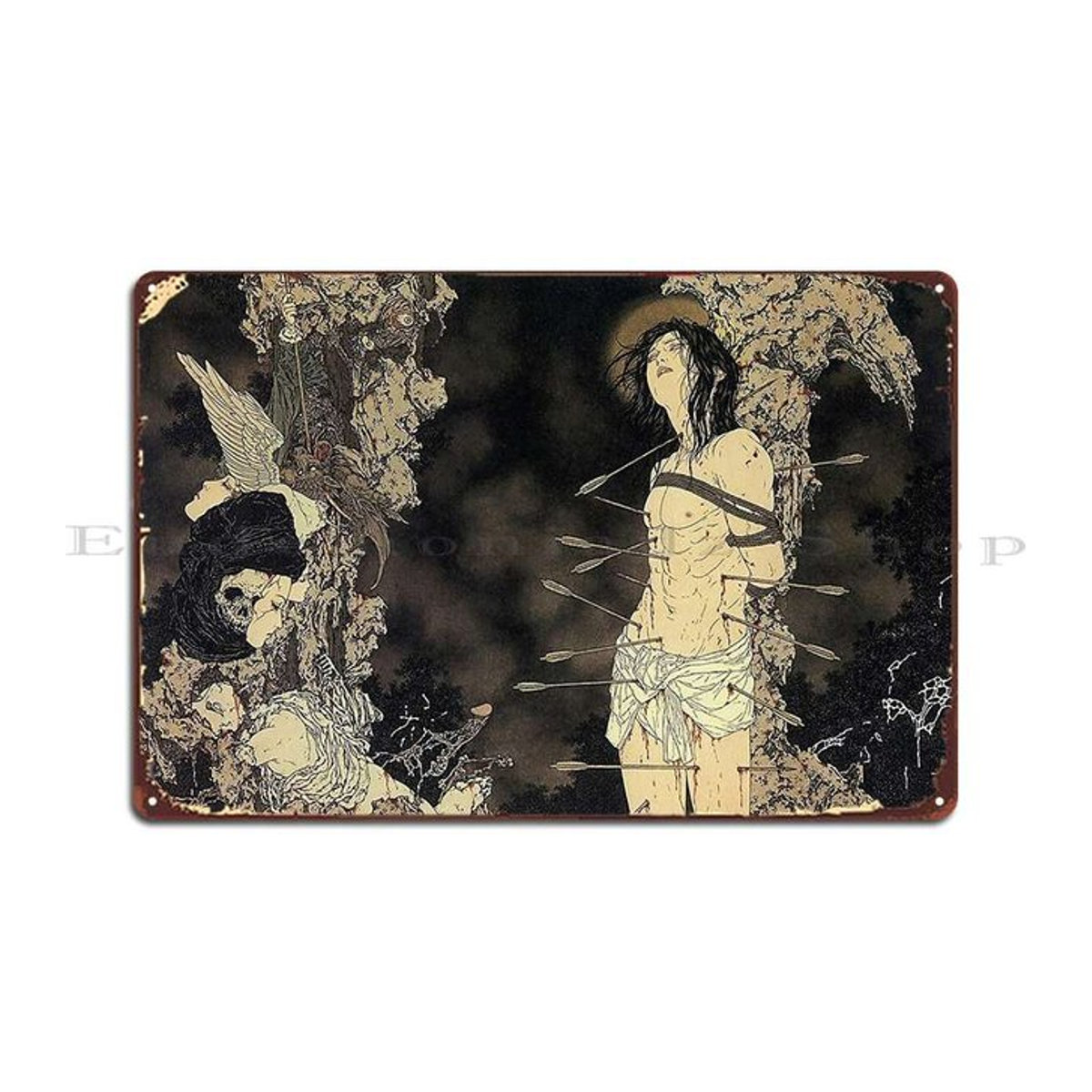 Takato Yamamoto Metallschild Child Club Bar Kino Club Mehrfarbiges Zinn Poster im Querformat - Bild 1