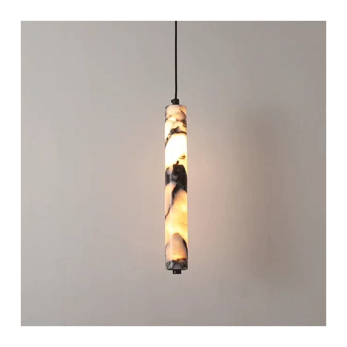 TAONUANSHU Moderne LED Pendelleuchte aus Naturstein in Bunt - Bild 1