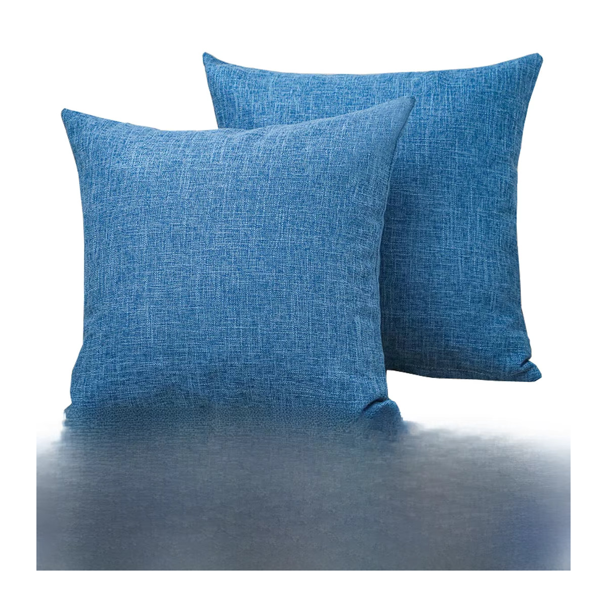 Tcaopoo Kissenbezug aus Leinen in Blau für Sofa und Home Office - Bild 2