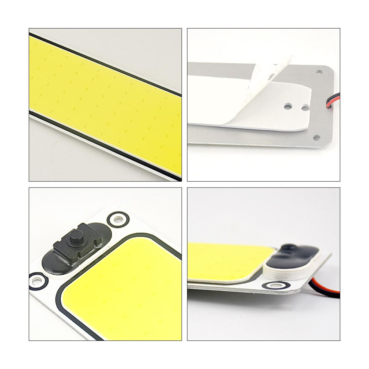 Techmade Superhelle COB LED-Innenraumleuchte für LKW, Auto und Boote, Kaltweiß, 54 LEDs, 12-24V, B: 15 cm, H: 6 cm - Bild 6