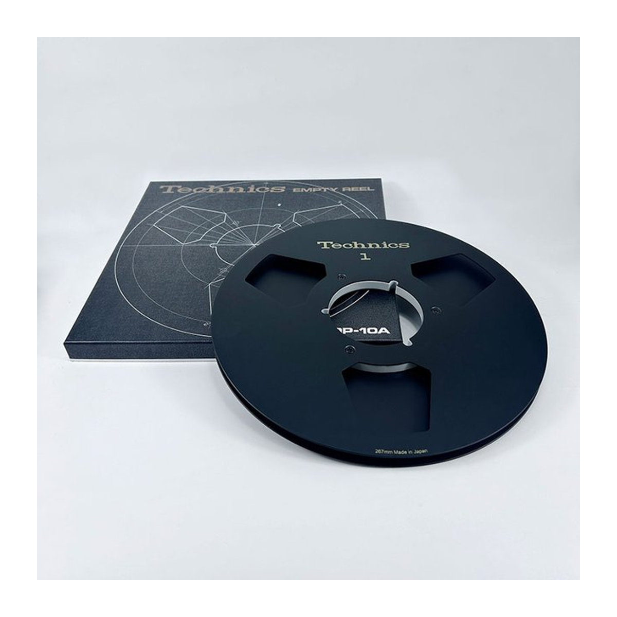 Technics RP-10A Leere Spule in Schwarz aus Metall für Spulen-zu-Rollen-Recorder - Bild 1