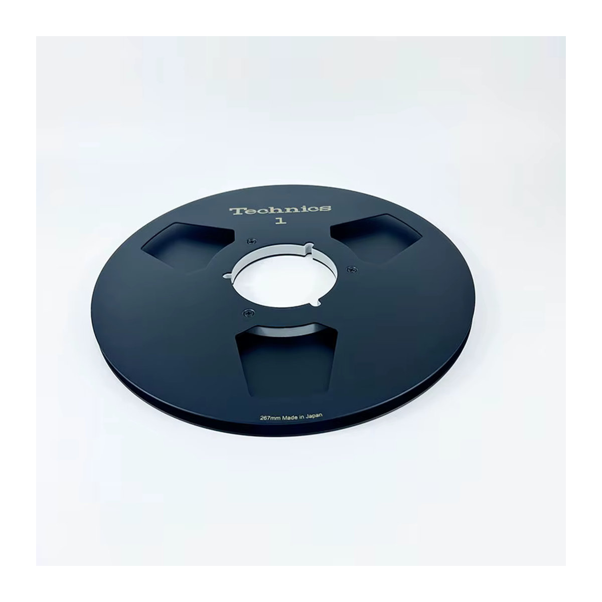 Technics RP-10A Leere Spule in Schwarz aus Metall für Spulen-zu-Rollen-Recorder - Bild 2