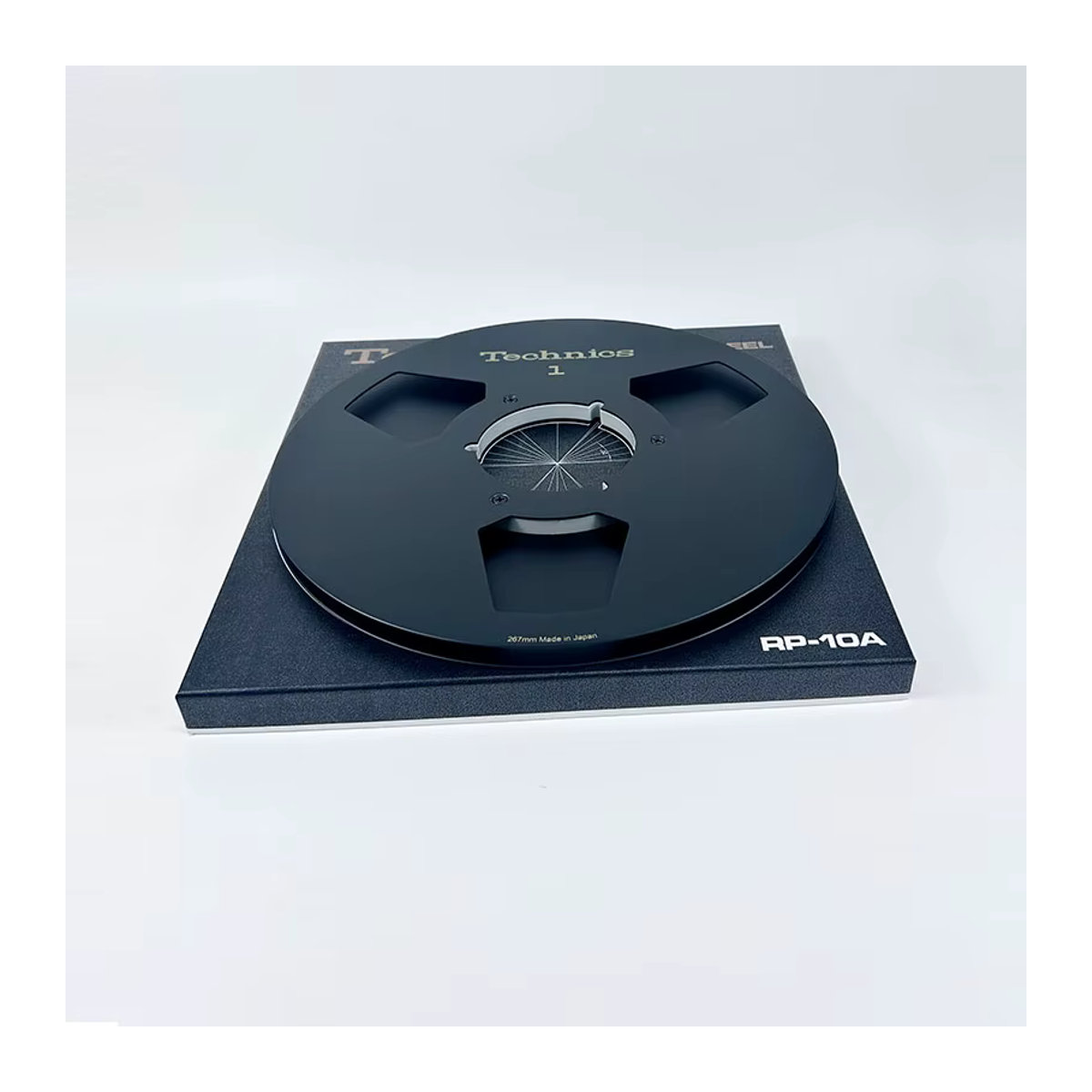 Technics RP-10A Leere Spule in Schwarz aus Metall für Spulen-zu-Rollen-Recorder - Bild 4
